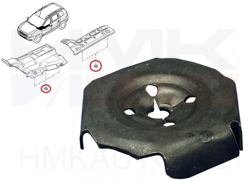 Kuumapleki mutter OEM Renault /Dacia M24x5