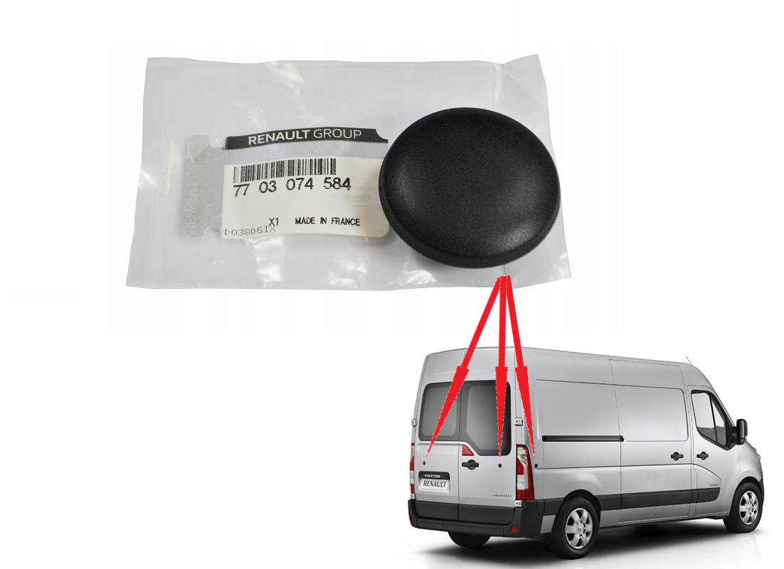 Tagaukse kattekork OEM Renault Master/Opel Movano 2010-