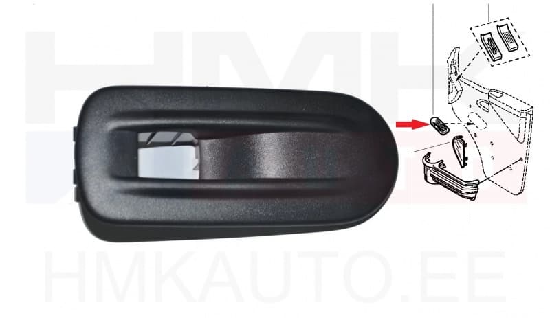 Klaasitõstuki lüliti paneel parem OEM Renault Master 2003-10