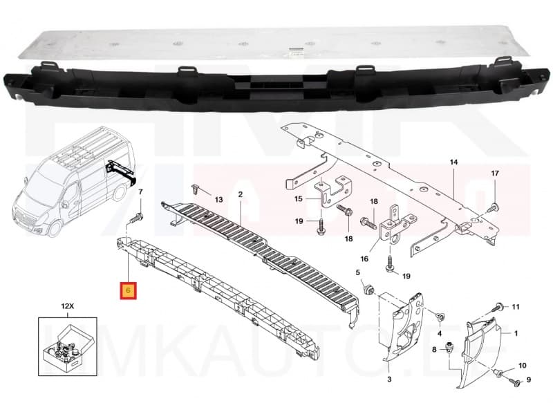 Tagastange löögileevendi OEM Renault Master III 2010-