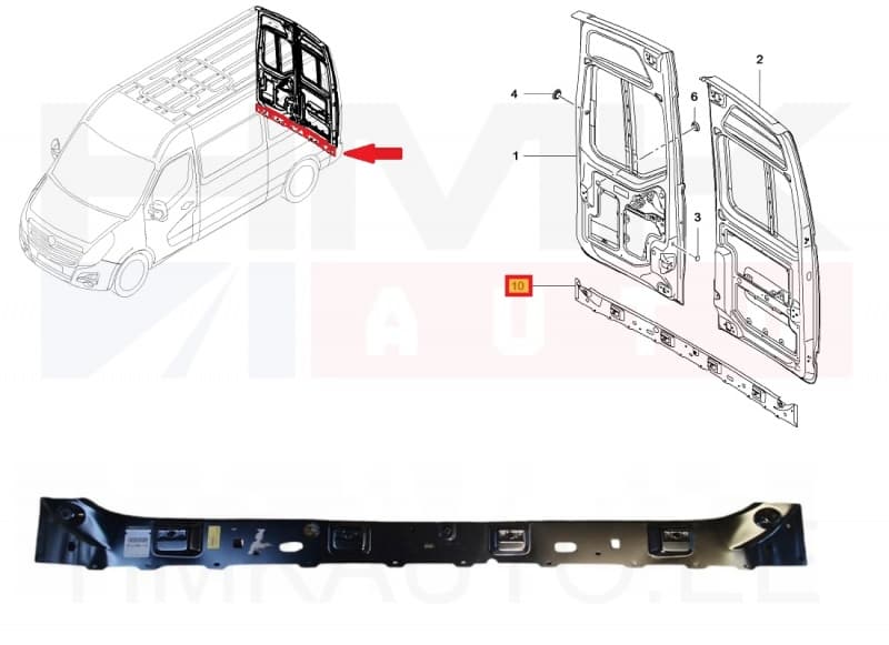 Tagapaneel OEM Renault Master III