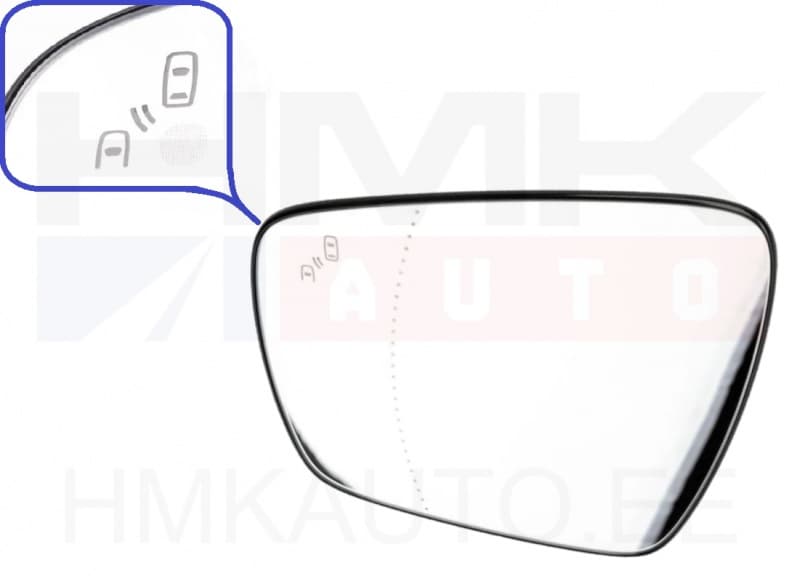 Peegliklaas vasak (pimenurga anduriga) OEM Renault Koleos II 2019-