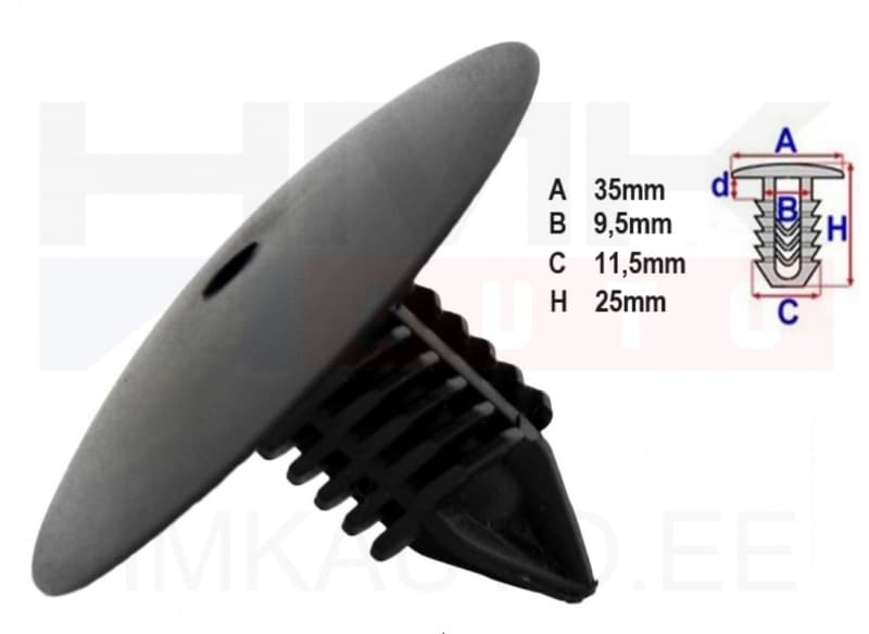 Logari tüübel Renault 35mm (1tk.)