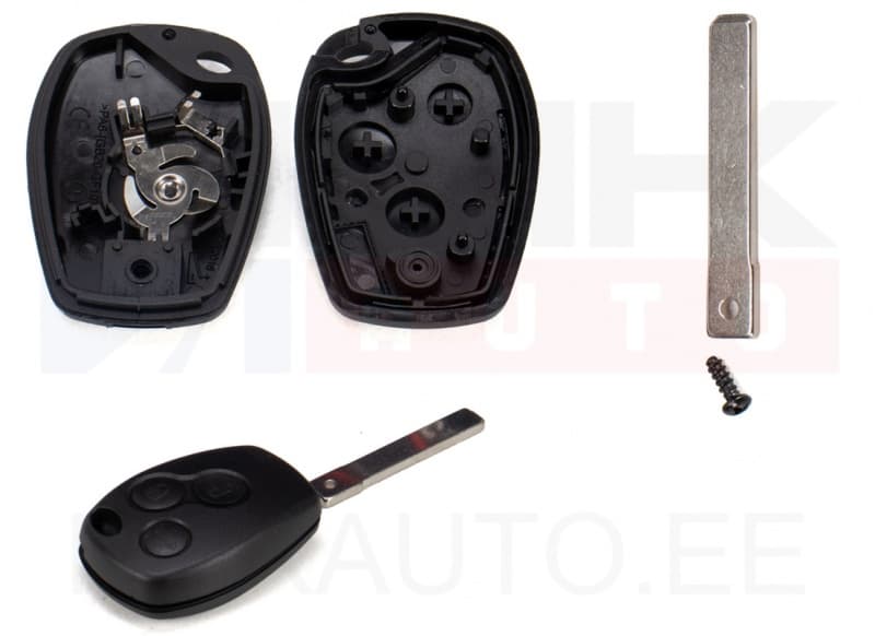 Võtme korpus Renault Kangoo II/ Renault Clio III/ Master (3.nupuga)