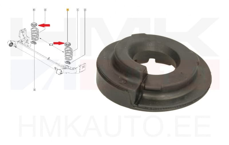 Keerdvedru padi, tagumine ülemine Dacia