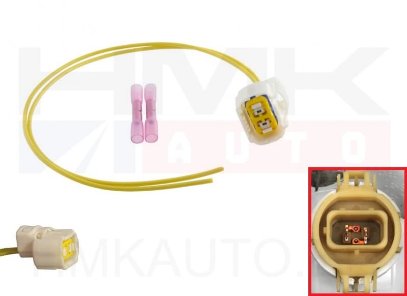 Pistik udutulele juhtmetega Citroen/Peugeot 2-klemmi
