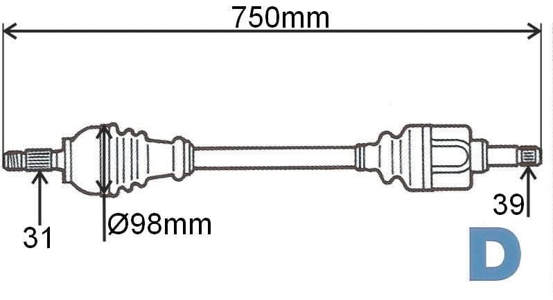 Veovõll komplektne vasak Renault Master 2,3DCI 2010-