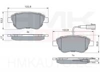 Piduriklotside komplekt eesmine Nemo/Bipper/Fiorino (1 anduriga)
