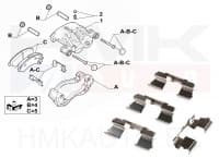 Ketaspiduriklotside kinnituskomplekt eesmine Jumper/Boxer/Ducato 06- (300/24mm ketas)