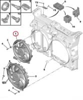 Jahutusventilaator OEM Citroen C8, Jumpy III/Peugeot 807