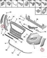 Esistange rattakoopa liist parem OEM Jumper/Boxer/Ducato 2014-