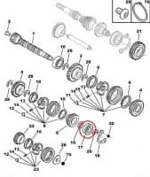 Käigukasti laager 22x57x17 Citroen/Peugeot MA k.kast