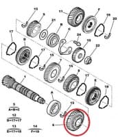 1-käigu hammasratas 11X41 OEM Jumper/Boxer/Ducato I-II-III <08/2021 >>1682770980