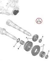 5-käigu hammasrataste paar (44x35) OEM Citroen/Peugeot