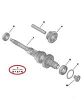 Käigukasti peavõlli laagrite komplekt OEM Jumper/Boxer/Ducato 2006- BVM6 MLGUC14