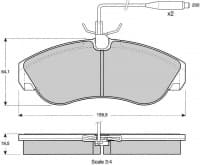 SOODUS!!! Piduriklotside komplekt eesmine Jumper/Boxer/Ducato 94-01 16"ratas