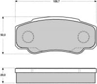 Piduriklotside komplekt tagumine Jumper/Boxer/Ducato 2001-06