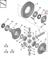 Veovõlli tihend vasak (koos korpusega) OEM Jumper/Boxer/Ducato 2,2HDI 06-
