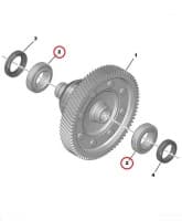 Käigukasti laager (differentsiaal) OEM Citroen/Peugeot BVM6