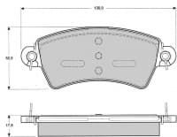 Piduriklotside komplekt eesmine Peugeot 206/306; Citroen Xsara