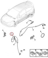 ABS andur eesmine OEM Peugeot 308/3008/5008/RCZ , Citroen C4/DS4/DS5