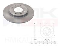 Piduriketas tagumine Citroen Saxo, Xsara, ZX / Peugeot 106, 206, 306