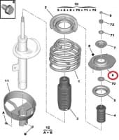 Amortisaatori padi eesmine Partner/Berlingo/P306/Xsara/ZX