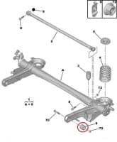 Tagasillatala puks OEM Citroen C8 / Peugeot 807