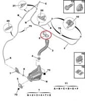 Klaasipesupaagi kork OEM Citroen/Peugeot