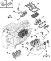 Salongisoojenduse juhtplokk OEM Jumper/Boxer/Ducato 2006- konditsioneeriga