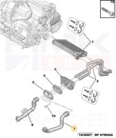 Jahutusvedeliku lõdvik OEM Citroen C5 / Peugeot 407