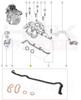 Karterituulutuse/õliseparaatori tihendite komplekt Renault 2,0dCi