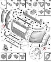Esistange rattakoopa liist parem OEM Jumper/Boxer/Ducato 2006-