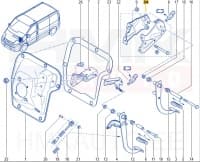Piduripedaali kronstein OEM Renault Trafic/Opel Vivaro