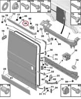 Liugukse keskmine tugi parem Jumper/Boxer/Ducato 2006-