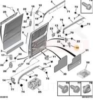 Liugukse suunaja tagumine OEM Jumpy/Expert/Scudo 07-