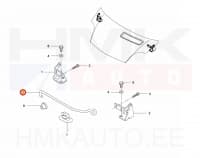 Kapoti tugivarras Opel Vivaro / Renault Trafic 2001-14