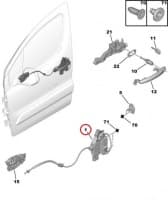 Ukselukusti esiuksele parem OEM Citroen Berlingo/Peugeot Partner 2008-