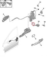 Ukselukusti esiuksele vasak OEM Peugeot 407