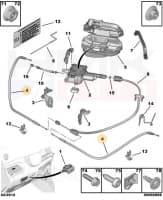 Seisupiduritross tagumine OEM Peugeot 508 (elektriline seisupidur)