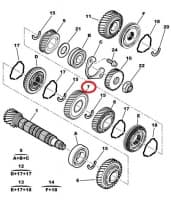 2-käigu hammasratas 41H (21X41) OEM Jumper/Boxer/Ducato MLGU <08/2021