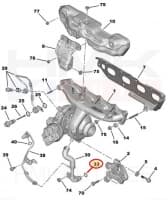Turbo õli tagasivoolutoru tihend OEM Citroen/Peugeot/Renault