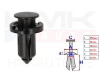 Põhjakaitse tüübel 9,5mm (1tk.)