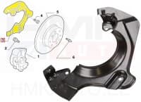 Piduriketta kaitseplekk eesmine vasak OEM Nemo/Bipper/Fiorino