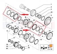 Sünkronisaatori rõngas 1-2 käik OEM Fiat/Opel M32-käigukast