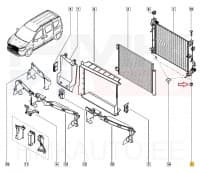 Jahutusradiaatori fikseerimis puks Renault/Dacia