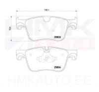Piduriklotside komplekt eesmine Citroen C4 Picasso, Berlingo K9 / Peugeot 3008 , 5008, Rifter