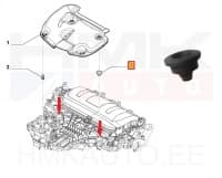 Mootorikatte kinnituspuks OEM Citroen/Peugeot/Fiat 2,0HDI