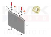 Jahutusradiaatori fikseerimis puks OEM Citroen/Peugeot
