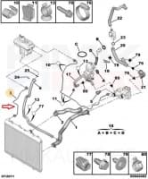 Paisupaagi ülevoolu toru OEM Citroen/Peugeot